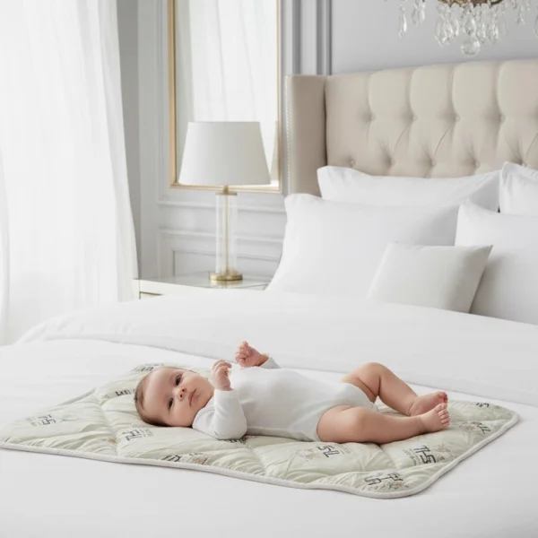 Saltea Înfășat Lana Merino | 950 g/mp | 50x70 cm | crem/oita