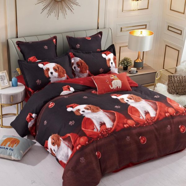 Lenjerie Craciun Single (O Persoana) Finet Bumbac