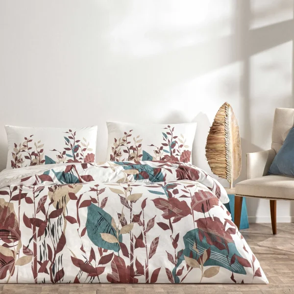 lenjerie-de-pat-daisy-ecru-tac-bumbac-ranforce