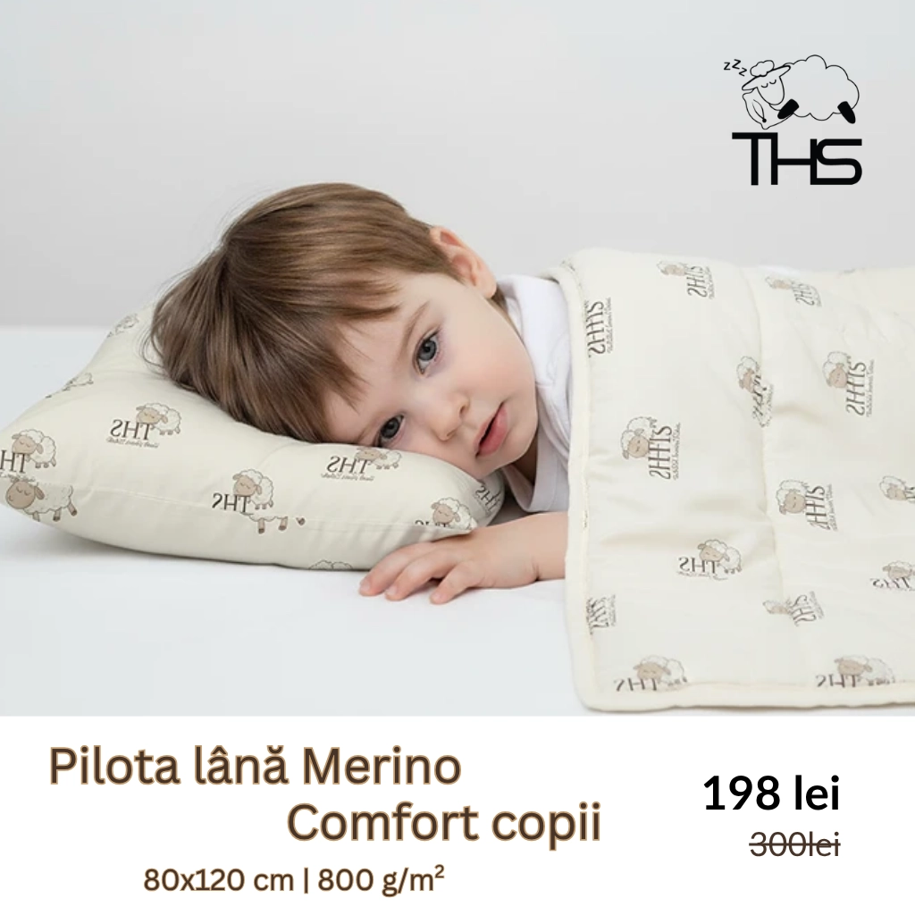 Promo Pilota Lana Merino Premium Copii | 800 g/mp | 80×120 cm