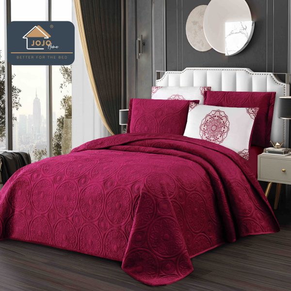 Set Cuvertura Catifea Luxury 5 piese