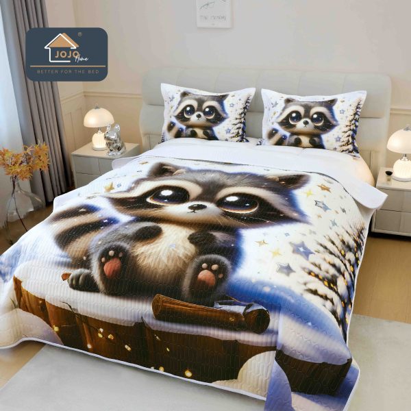 Set Cuvertură de Pat 5D + 2 Fețe de Pernă – 220×240cm-Raton