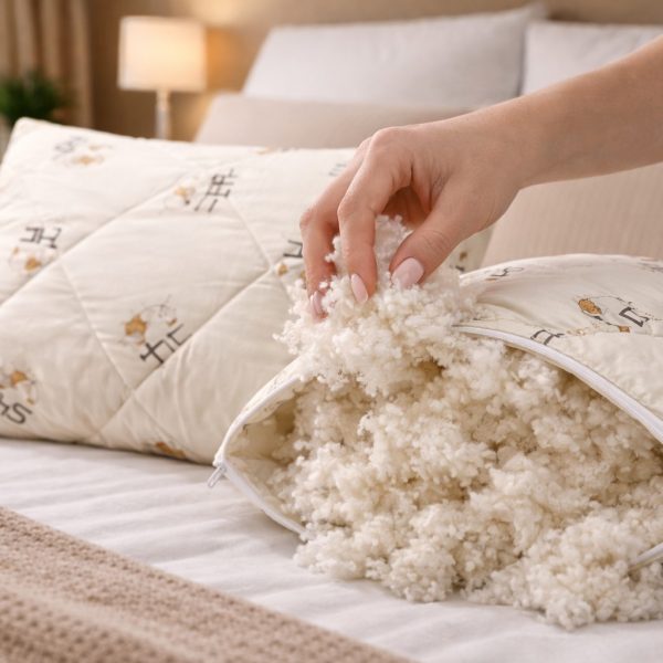 Perna Lana Merino Premium | 900 g. | 50x70 cm | Crem