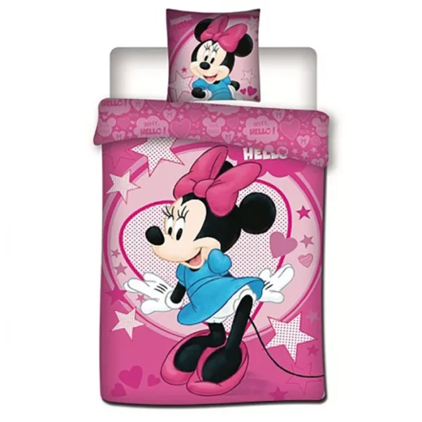 Lenjerie de pat Disney Minnie Sweetheart 140×200 cm + fata perna 63×63 cm