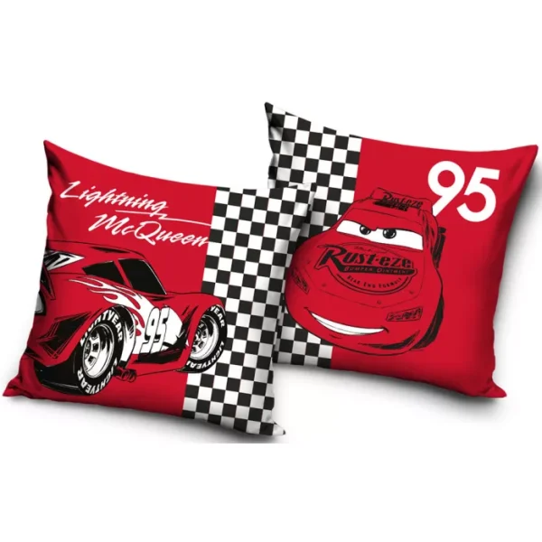 Set Față de pernă Cars Mc Queen 2-licentiata + pernă matlasată 40×40 cm