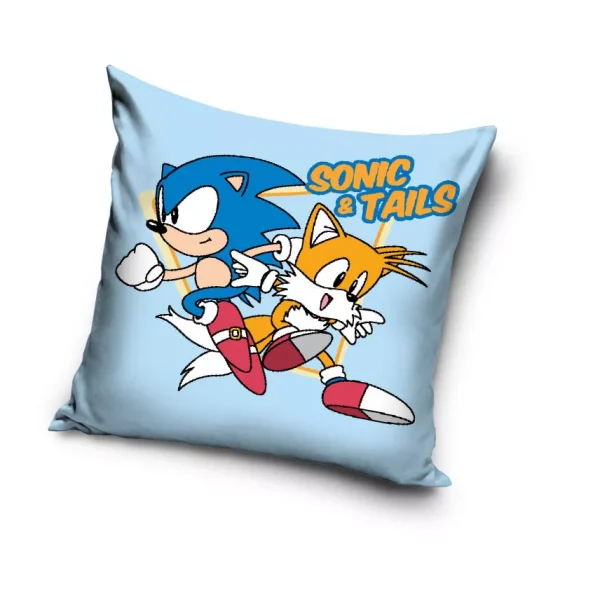 Fata de perna Sonic Ariciul Tails – 40x40 cm Velur