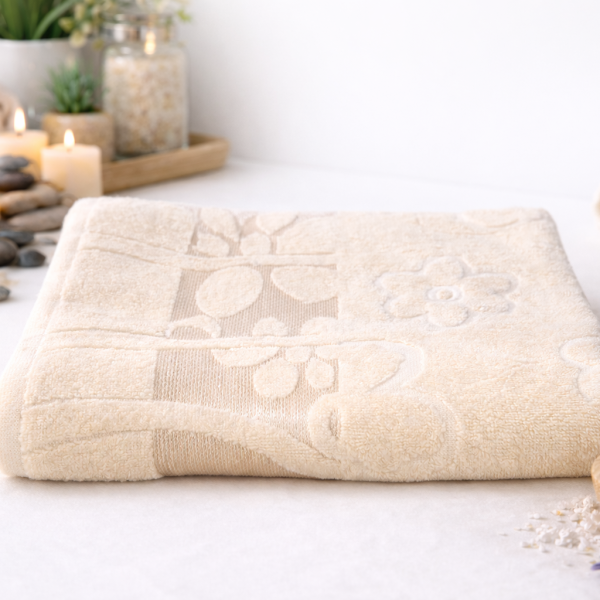 Prosop floral 70x130cm bumbac pakistanez 400 g