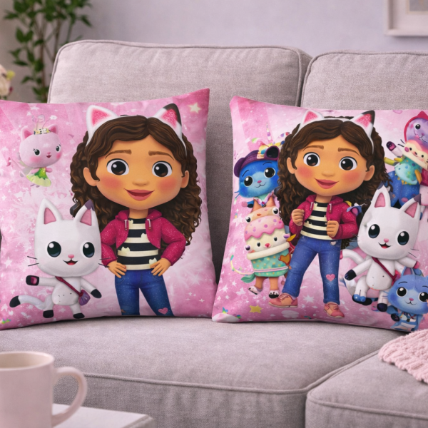 Gabby's Dollhouse Happiness perna decorativa 38x38 cm Catifea