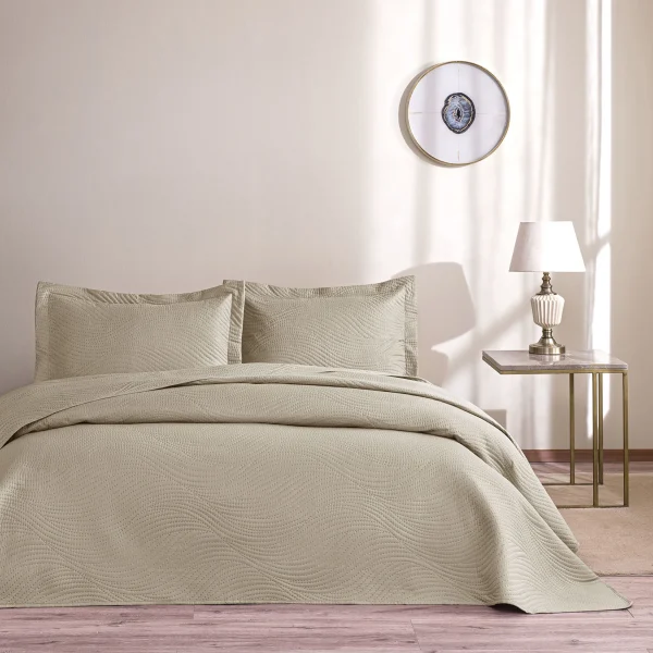 Cuvertura pat matlasata TAC DELUXE pentru 2 persoane Harlo Tas ,250 x 260 cm