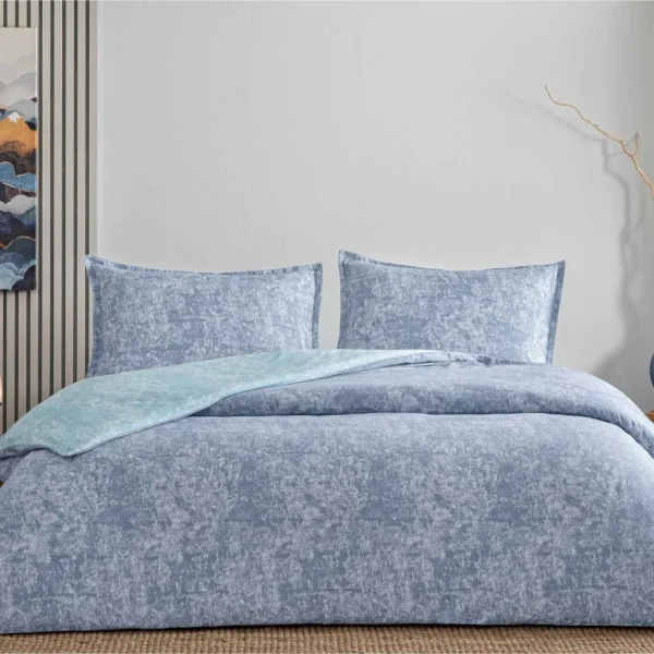 lenjerie-pat-king-size-shimmer-albastru-tac-bumbac-ranforc