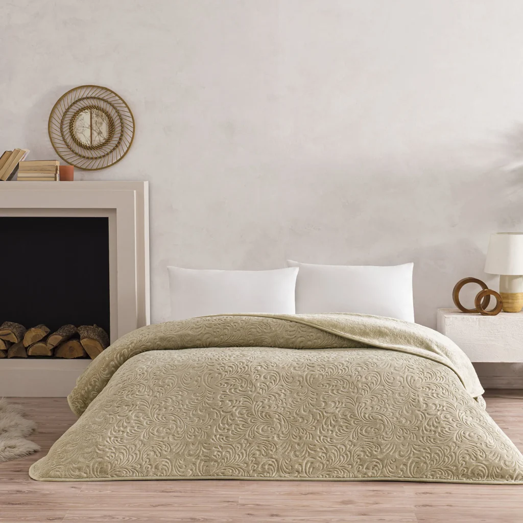 Reduceri de Vara 2025 Patura pentru Pat Doressa Deluxe 220 x 240 cm Bej