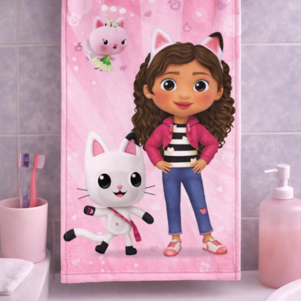 Prosop de maini si fata Gabby's Dollhouse Cat World 30x50 cm