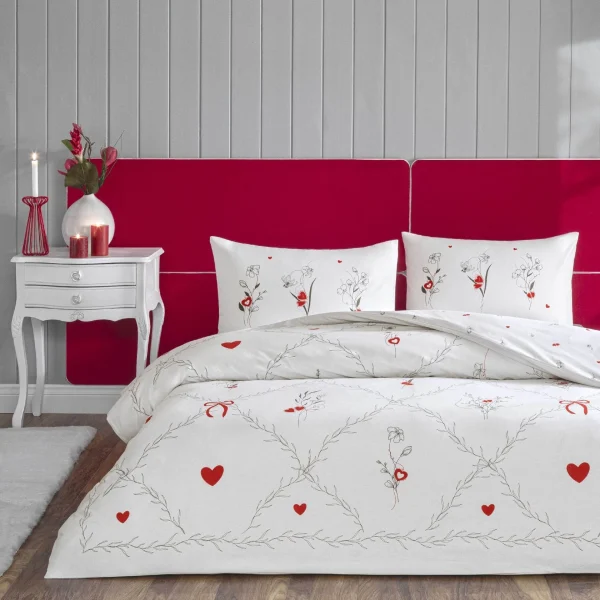 Lenjerie de Pat Amoura Fosforescentă Premium – Bumbac 100% Ranforce Premium
