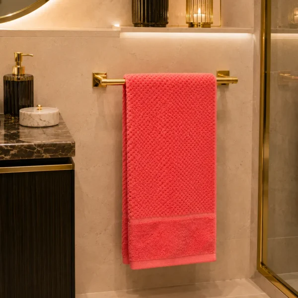Arta Somnului Prosop de Lux Waffle Zero Twist 70x130 cm 100% Bumbac Pieptanat Coral