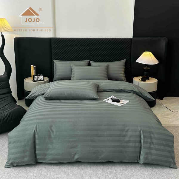 Lenjerie king size cu elastic Damasc,bumbac 100%,6 piese
